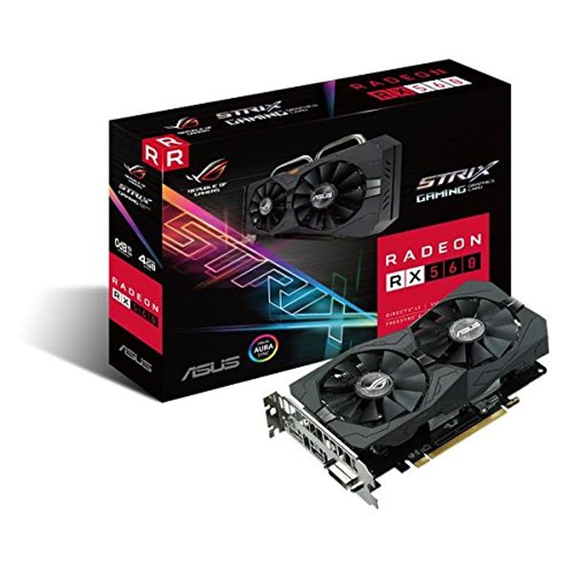 Product ASUS ROG-STRIX-RX560-4G-GAMING Radeon RX 560 4GB GDDR5 - Tarjeta gráfica