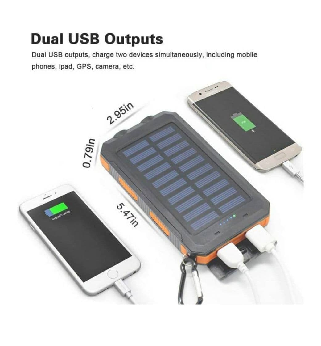 Fashion Cargador de Bateria Solar Portatil (30,000 mAh)🎁🔋🌞