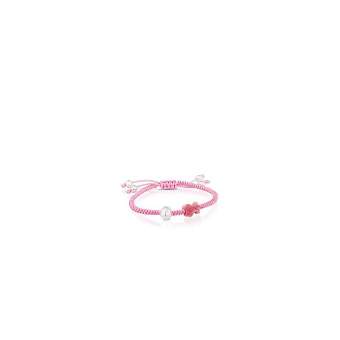 Moda TOUS pulsera de mujer ajustable en cuerda y ónix