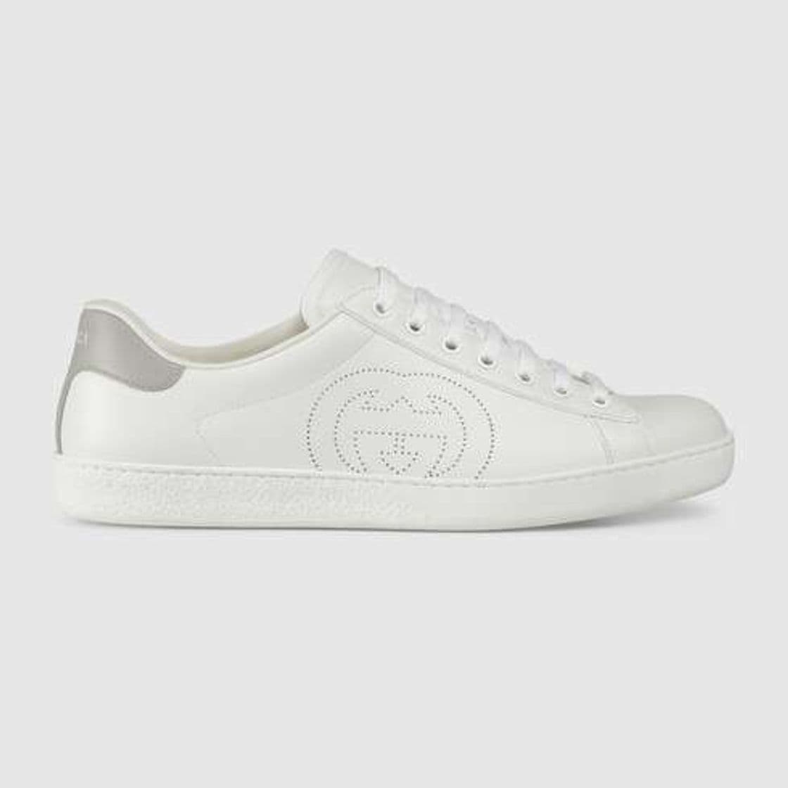 Fashion Men's Ace Sneaker White Leather With Interlocking G | GUCCI® BG