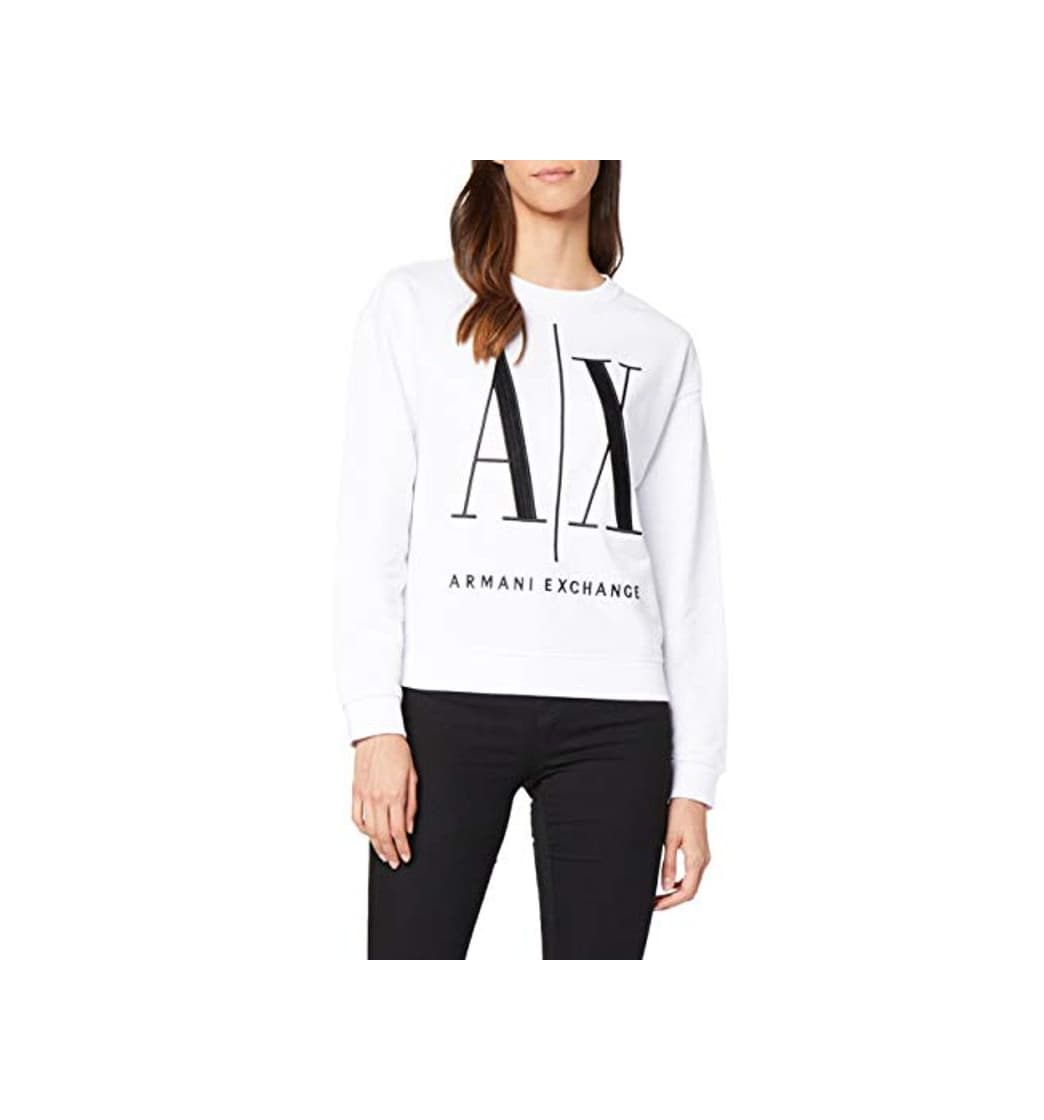 Moda Armani Exchange Icon Project Sweat Sudadera, Blanco