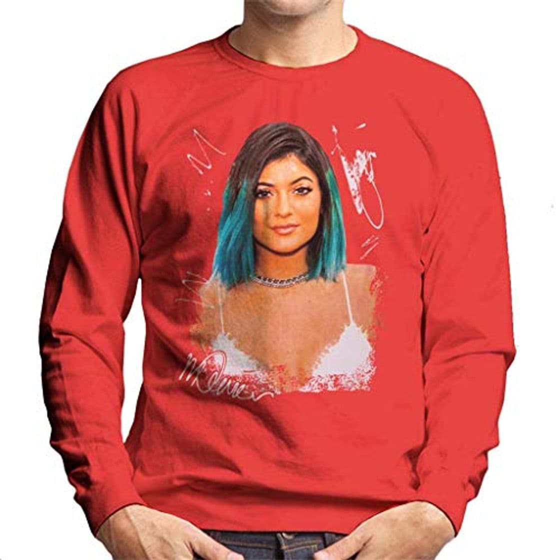 Fashion VINTRO Sudadera de Hombre Kylie Jenner Retrato Original de Sidney Maurer