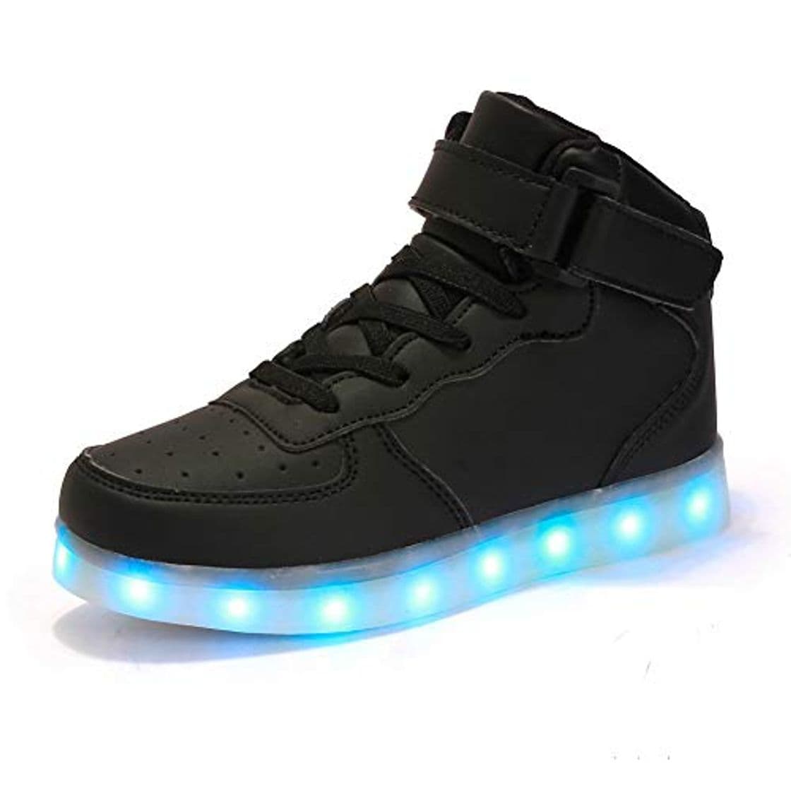 Fashion FLARUT Niños Zapatillas Led Luminioso con 7 Colores Unisex Hip Tops Sneakers