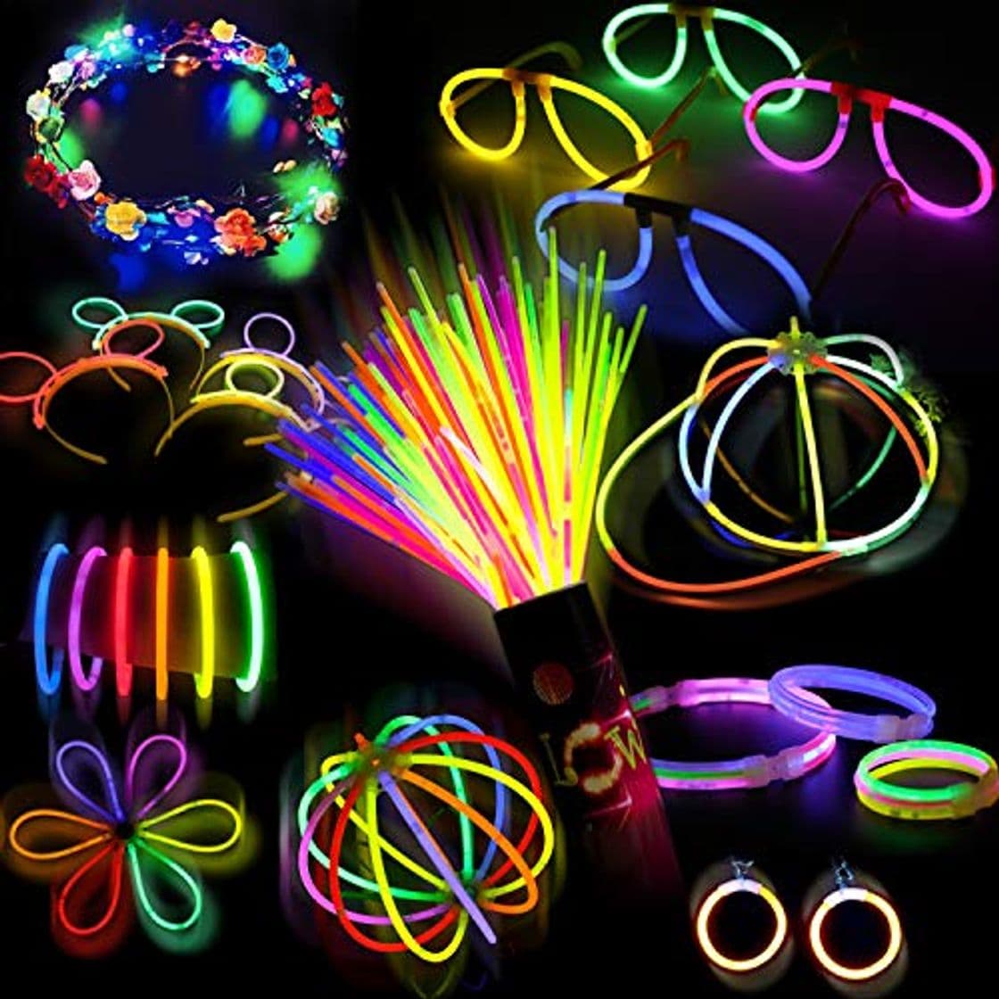 Product Doubleme Set de 100 Barras Luminosas para Fiestas - 20 cm