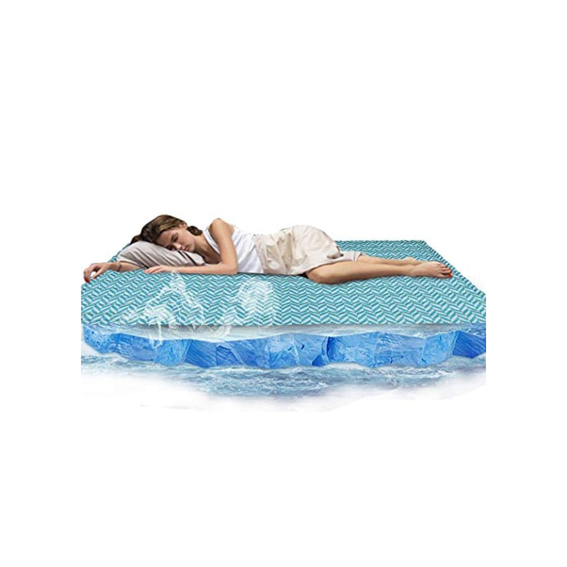 Product WISFORBEST Colchón de Enfriamiento para Dormir Almohadilla de Gel de Refrigeración para Verano Estera de Hielo Fresca 90 x 140CM