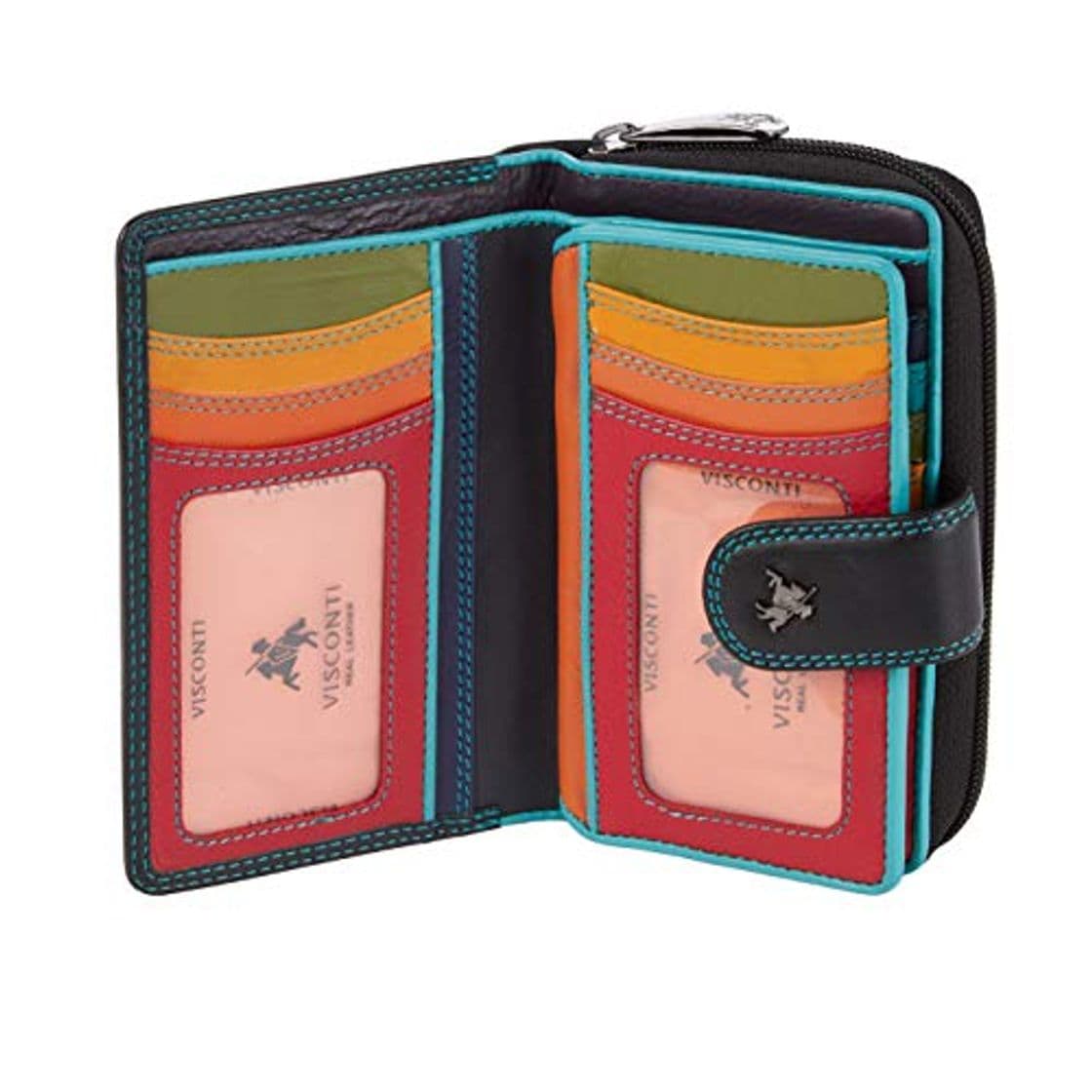 Producto Visconti Monedero de Cuero de Mujer Bifold Rio Monedero combinación de Cuero