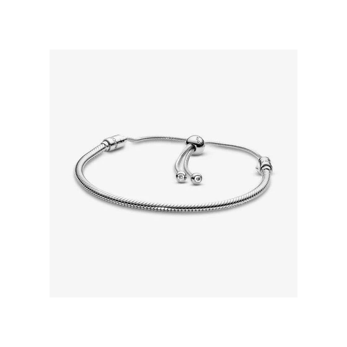 Product Sterling Silver Sliding Bracelet with CZ