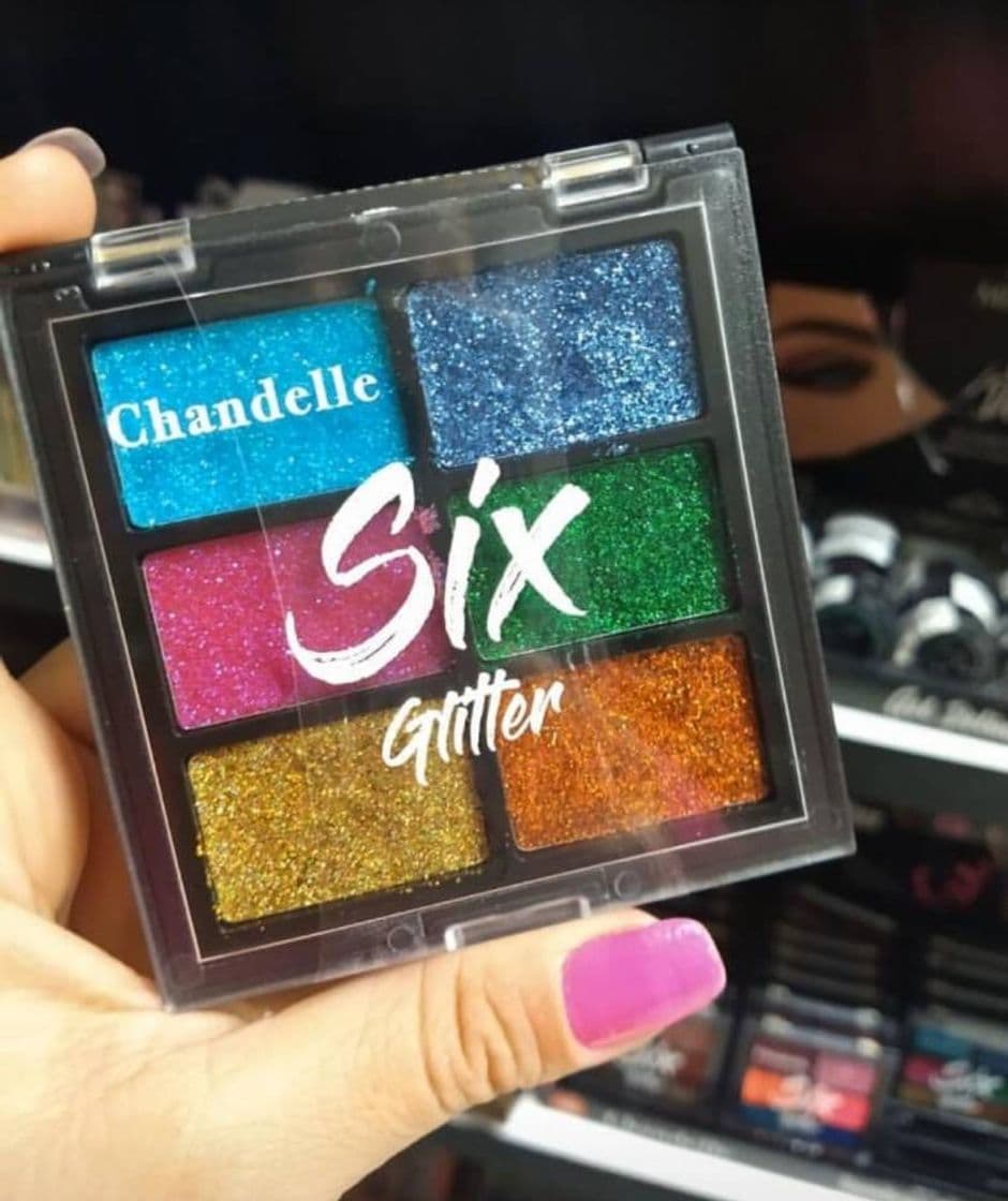 Moda Paleta de sombra glitter six glitter chandelle 5