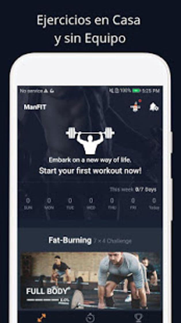 App Manfit (entrenamiento para hombres)