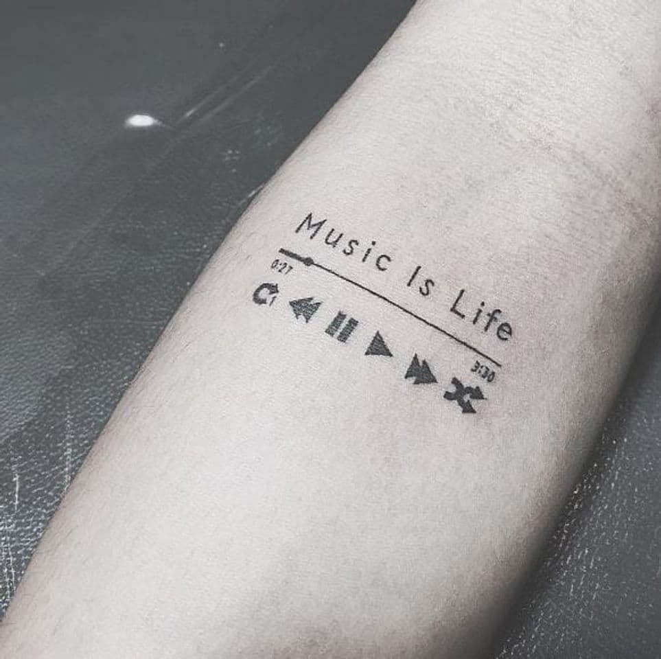 Fashion Music tattoo