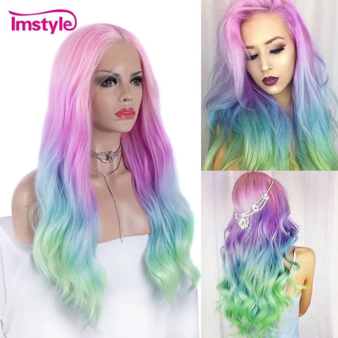 Fashion Rainbow wig