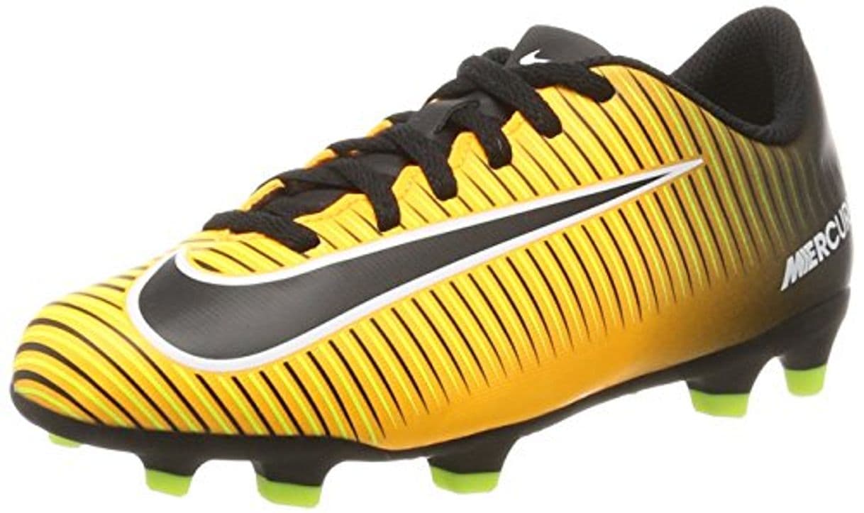 Product Nike Jr Mercurial Vortex III FG, Botas de fútbol Unisex niños, Naranja