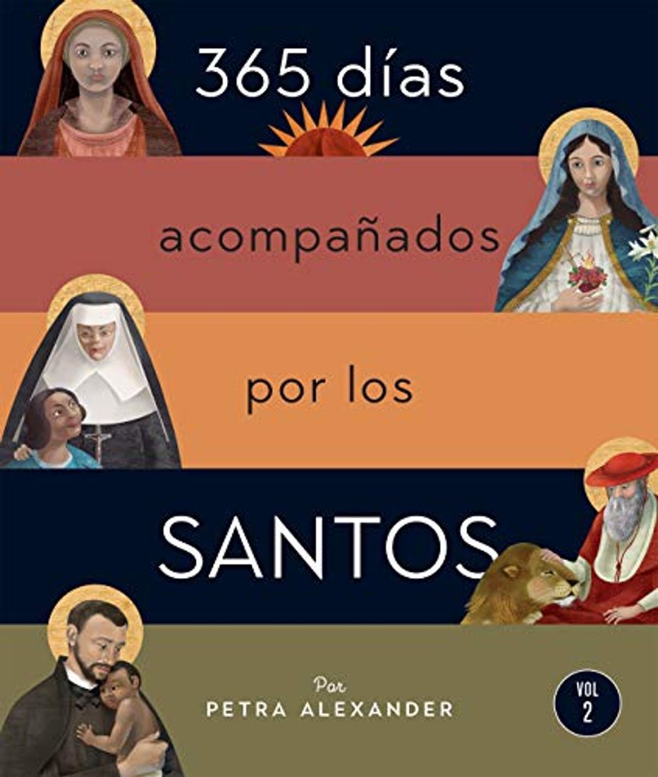 Libro 365 Días Acompañados Por Los Santos: Vol