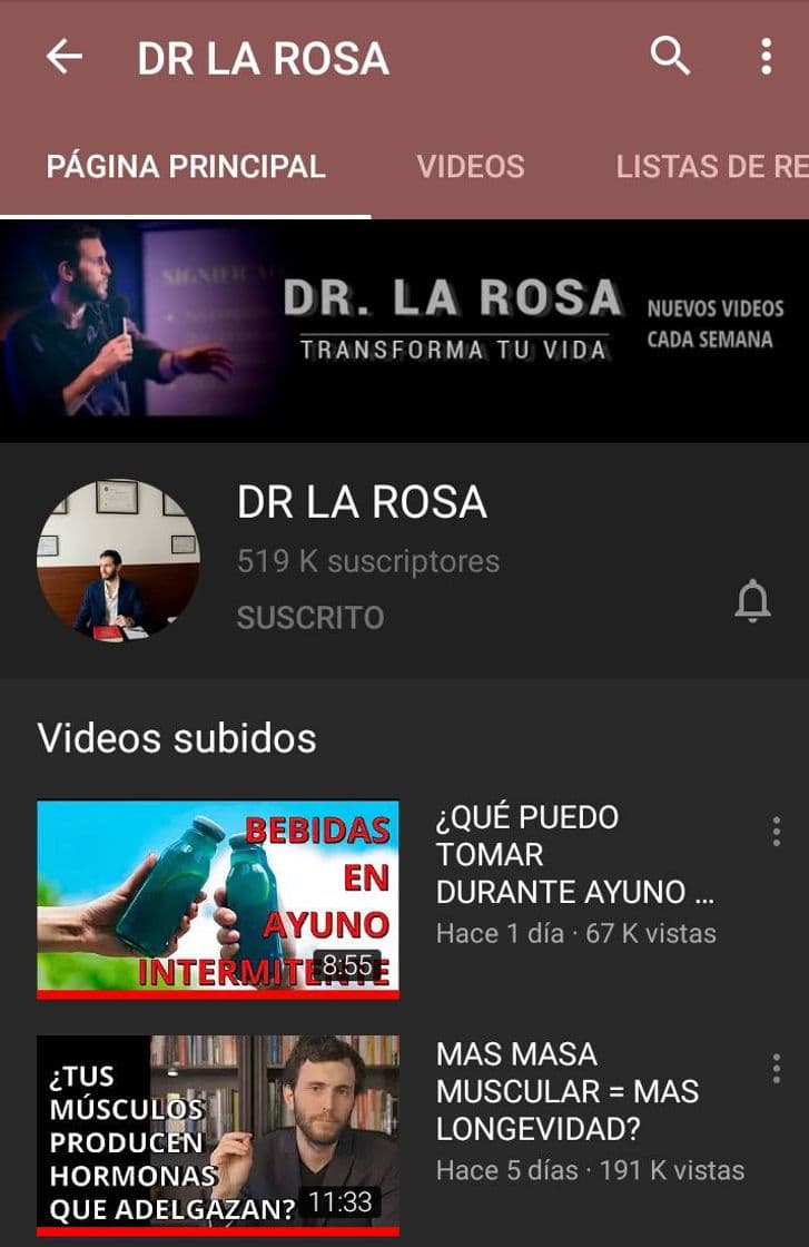 Moda Canal de salud YouTube