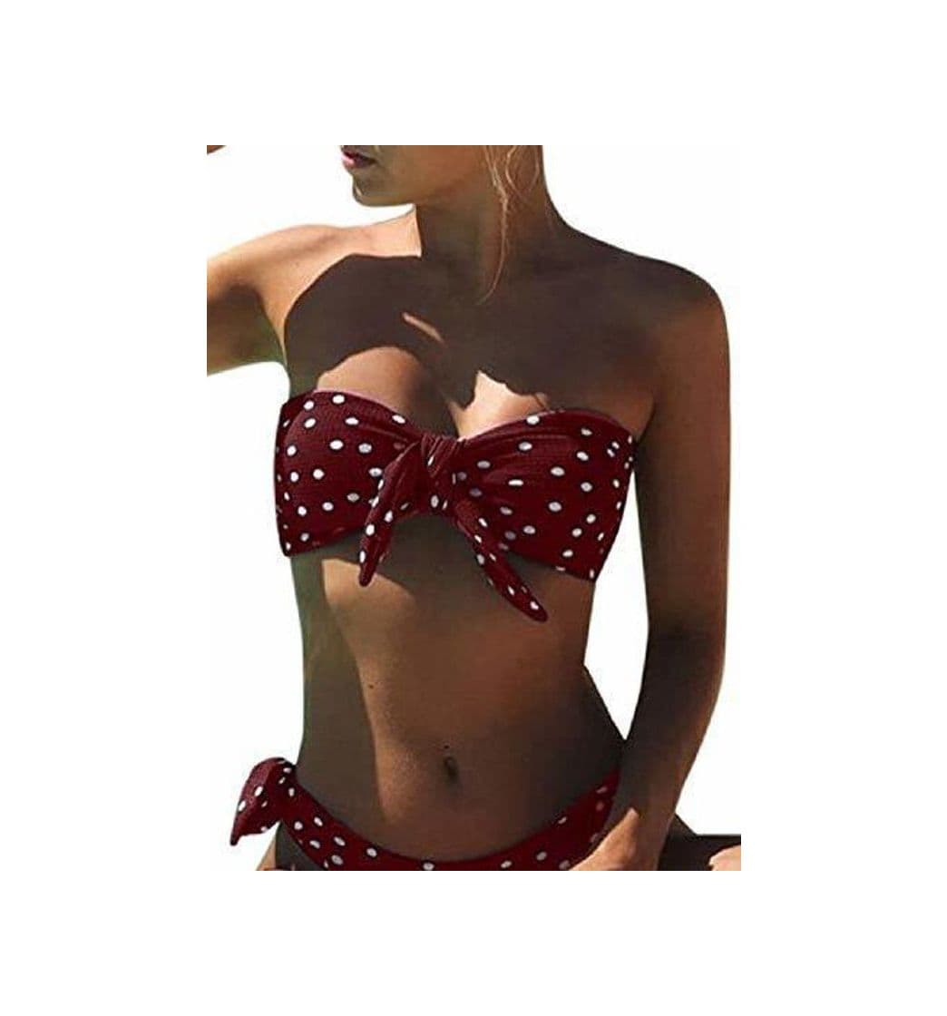 Producto UMIPUBO Bikini Mujer Dos Piezas Ropa con Estampado de Lunares Push-Up Traje