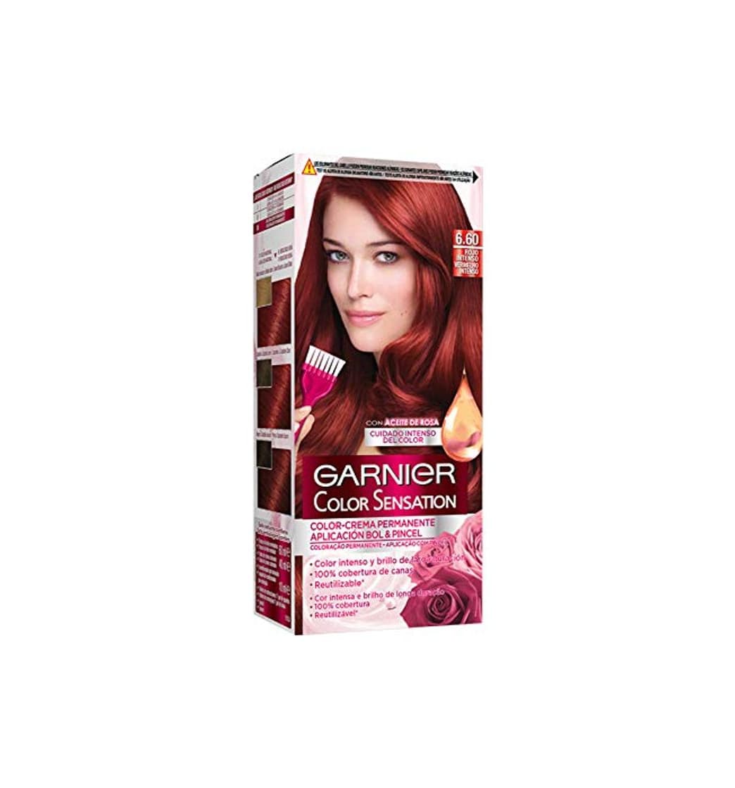 Product Garnier Color Sensation coloración permanente e intensa reutilizable con bol y pincel