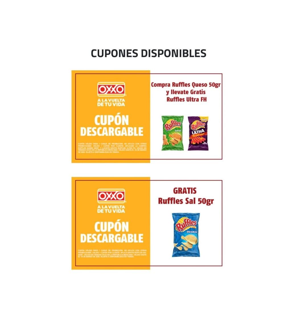 Producto Oxxo cupones de descuento 