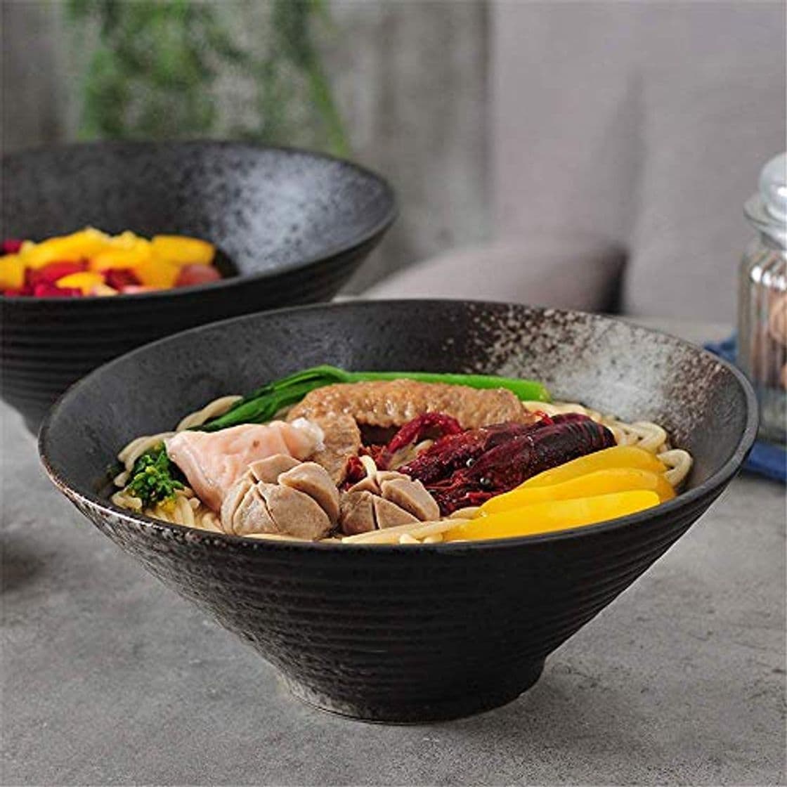 Producto Tazón de cereales tazón de cerámica creativa Tazón de cerámica Ramen Tazón Inicio sopa instantánea tazón grande Cuenco Cuenco Fideos restaurante japonés vajilla del estilo tazón de porcelana for uso p