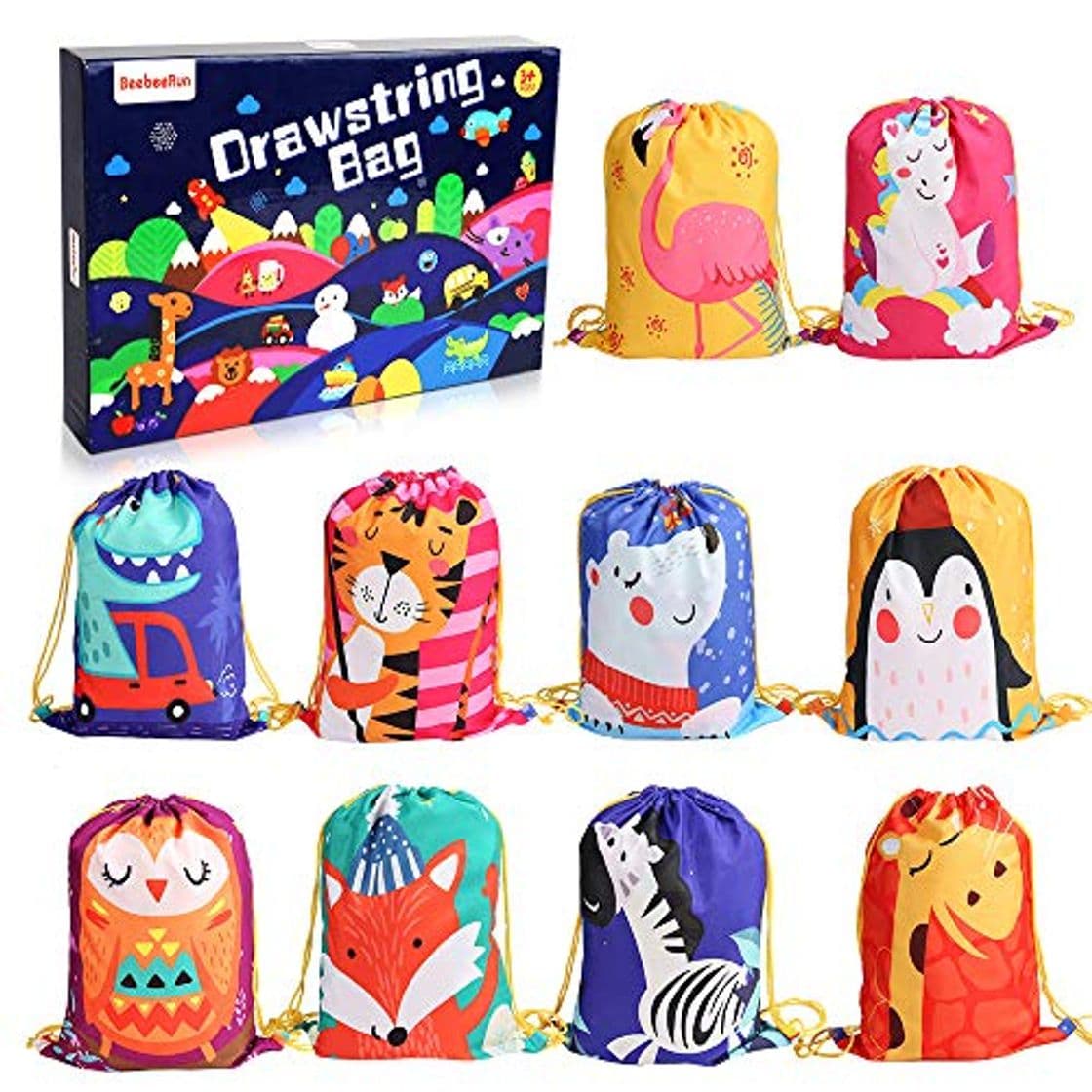 Lugar BeebeeRun 10Pack Bolsas de Cuerdas para Infantil