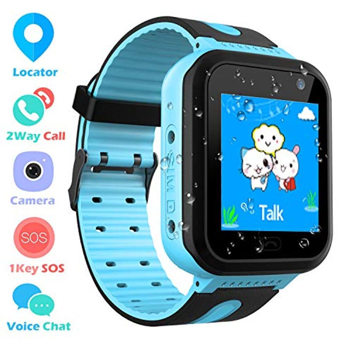 Moda Impermeable GPS Smartwatch para Niños