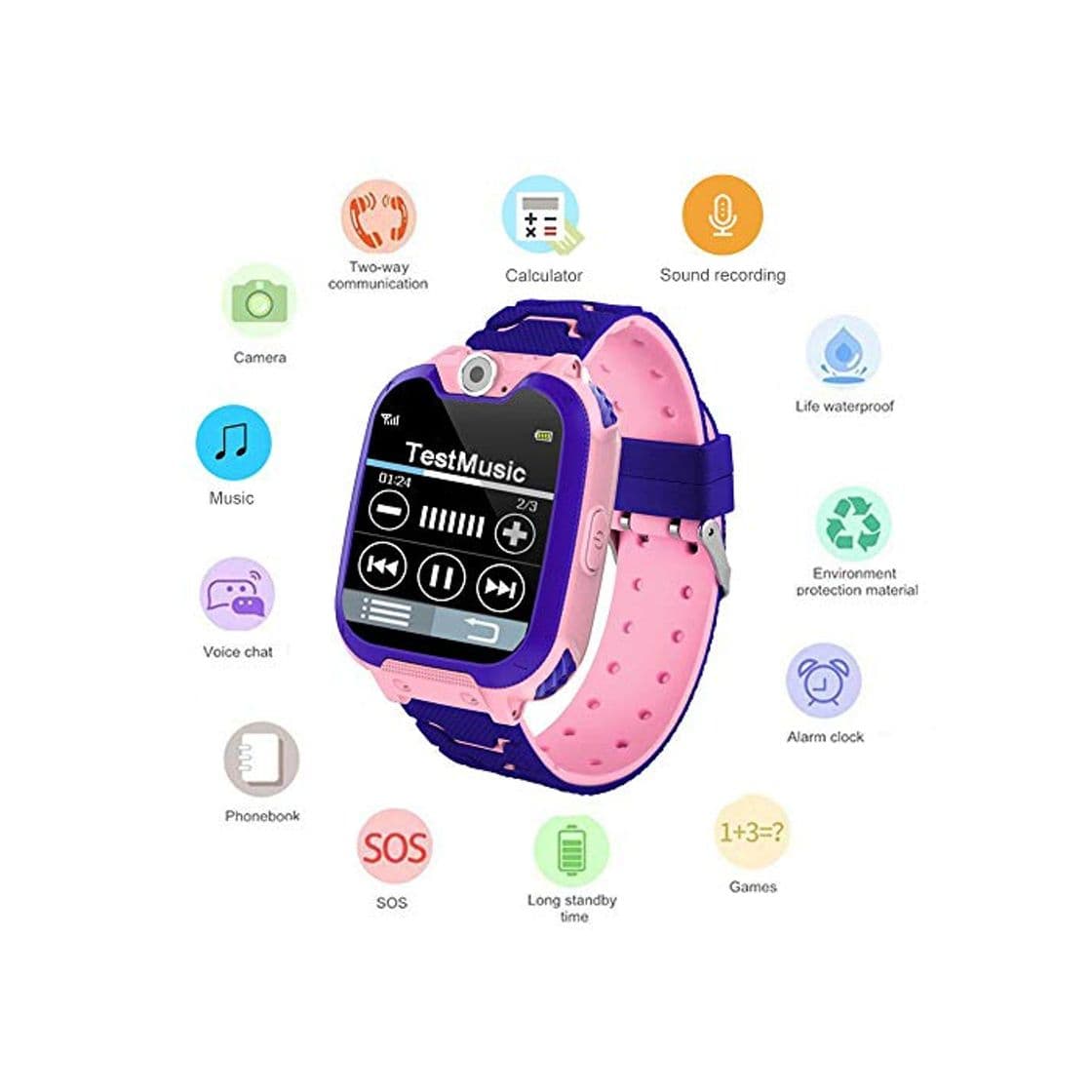 Moda Umiwe Niños Musica Smartwatch