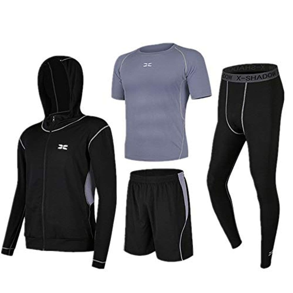 Moda Conjunto de Compresión para Hombre Conjuntos de ropa de gimnasio para hombres