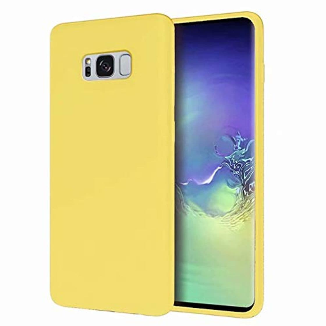 Moda WYRHS Compatible con Samsung Galaxy S8 Silicona Líquida Funda de Gel Cojín