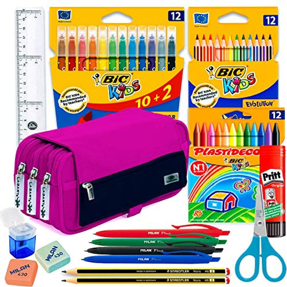 Moda Coleset Estuche Escolar 3 Cremalleras Material Escolar Kawaii Infantil Primaria Estuches Grandes Pack Materiales Escolares Estuches Escolares Utiles Escolares Material Colegio Vuelta al Cole