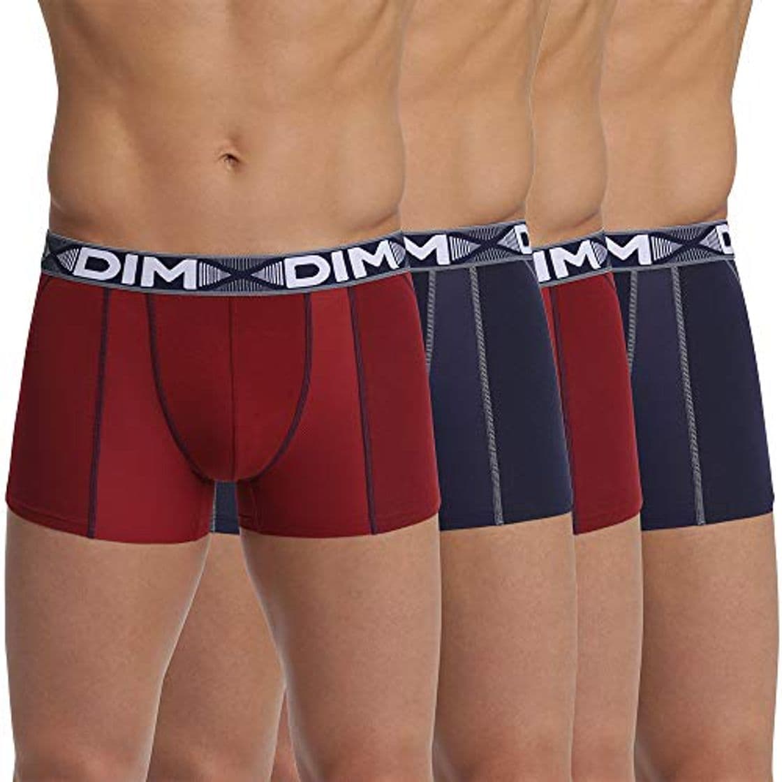 Moda Dim X4 Bóxer 3D Flex Air, Hombre, Pack de 4, Multicolore