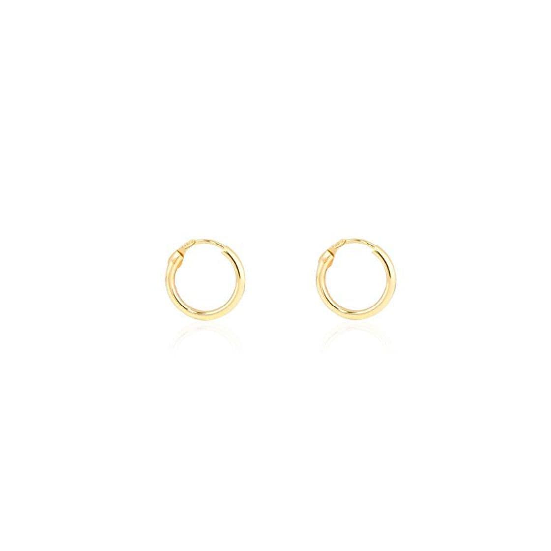 Product Pendientes Oro Aro Liso 10X1