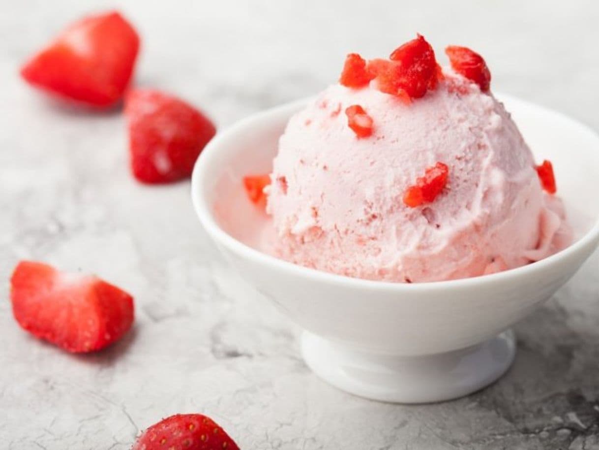 Moda Helado de Fresas con Crema