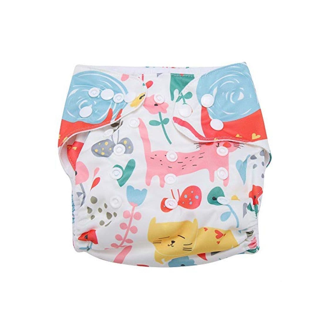 Moda Swim Diaper Baby Infant Snap Absorbente Lavable Swimsuit Pañal Reutilizable Swim Pañal