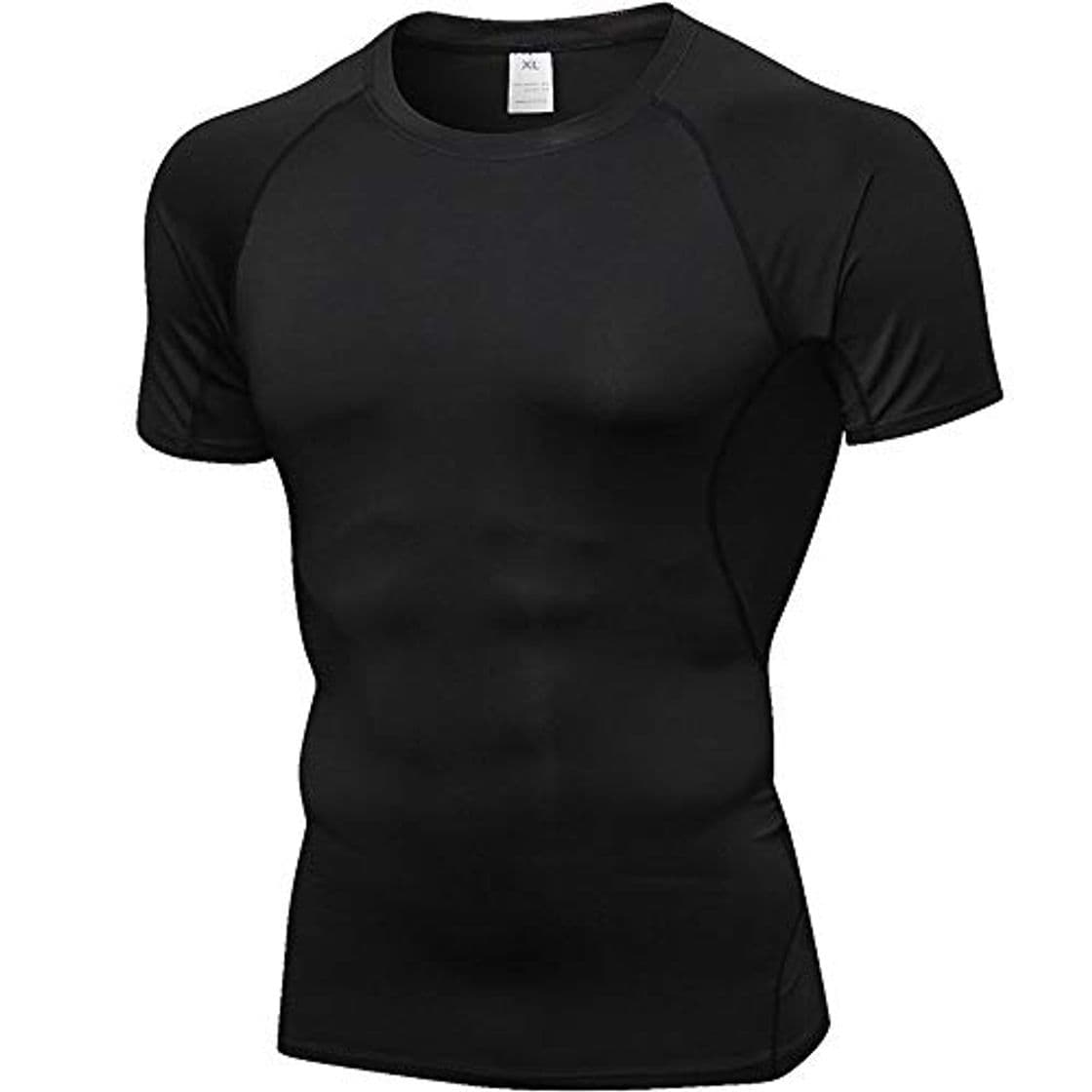 Moda Camisa de compresión Hombre Camisa de manga corta para correr