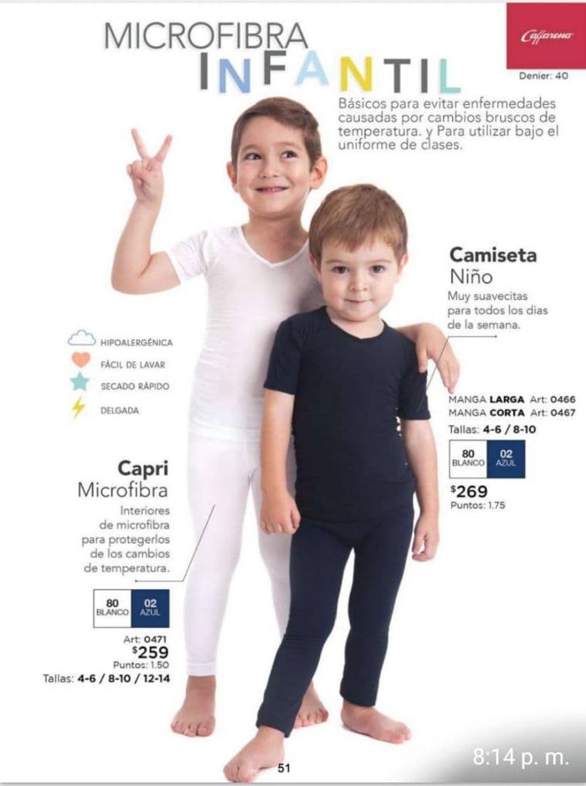 Moda Térmicos niños