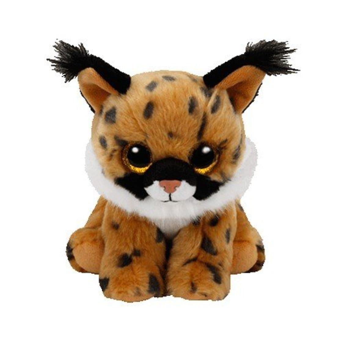 Lugar TY - Beanie Babies Larry, peluche lince, 15 cm, color marrón