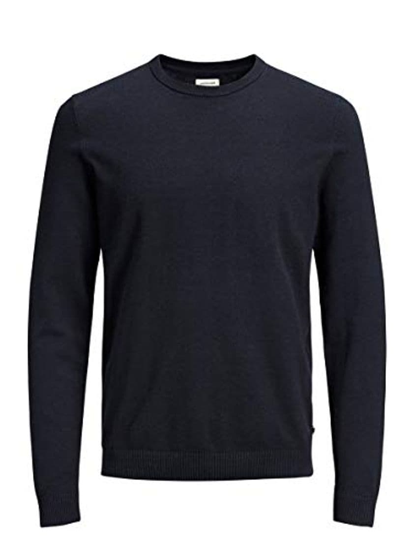 Moda Jack & Jones Jjebasic Knit Crew Neck Noos suéter, Azul