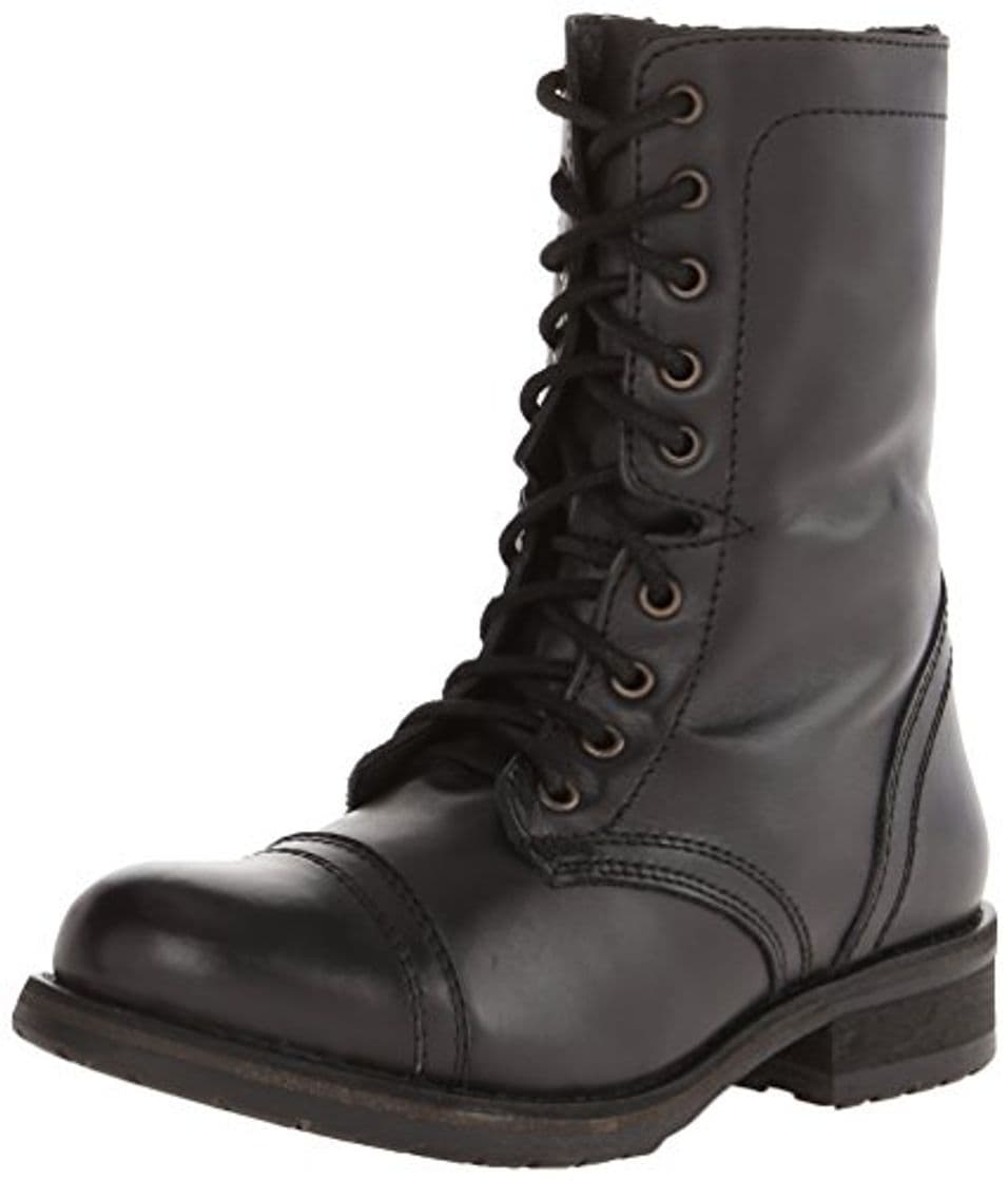 Fashion Steve Madden Tropa2-0 - Mujer de Cuero Negro