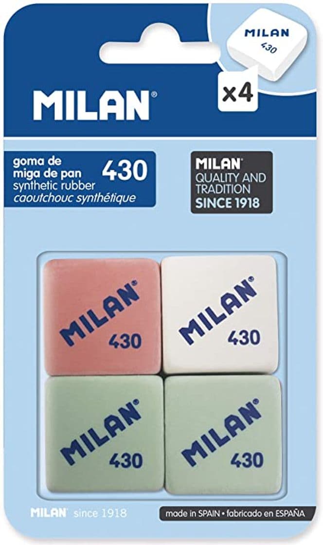 Fashion Milan BMM9215 - Pack de 4 gomas de borrar 