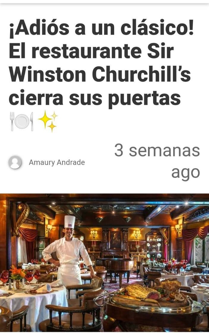 Restaurants Sir Winston Churchill's