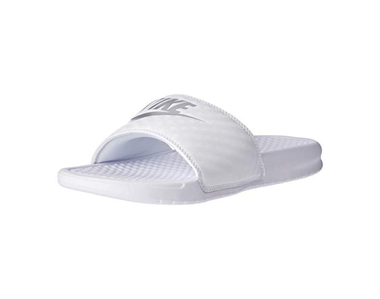 Fashion Nike Wmns Benassi JDI, Chanclas para Mujer, Blanco