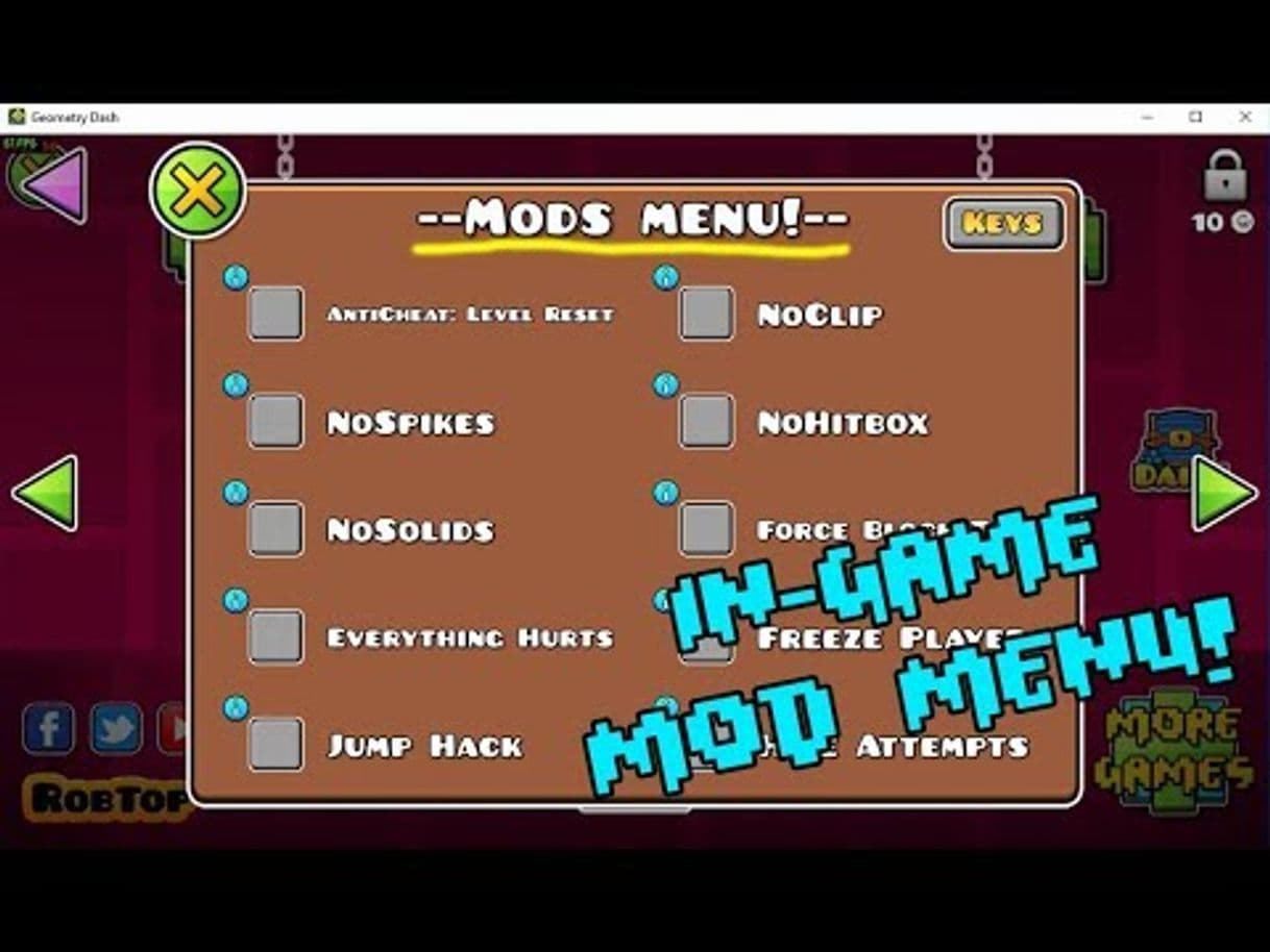 Fashion Descarga Aqui geometry dash 2.11 con un menu hack!! Gratis