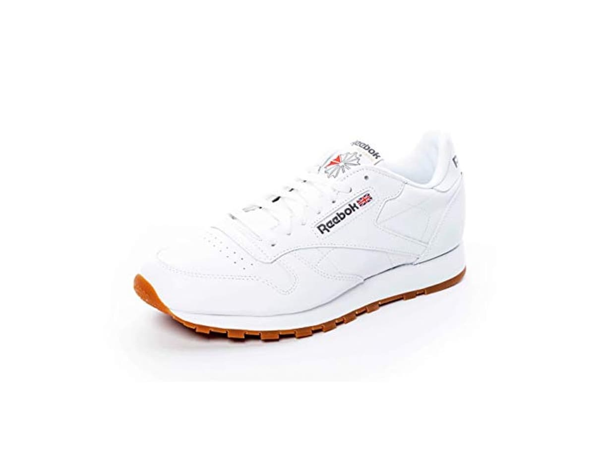 Moda Reebok Classic Leather - Zapatillas de cuero para hombre, color blanco