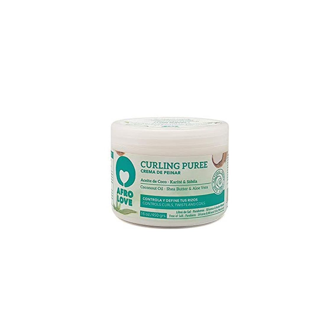 Producto Afro Love crema de peinado para rizos con Aceite de Coco