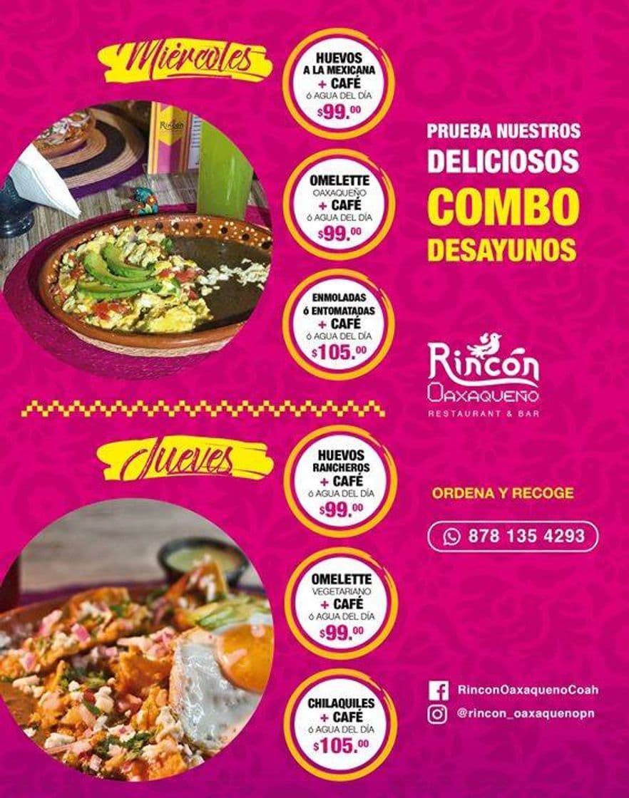 Restaurantes Rincón oaxaqueño sur