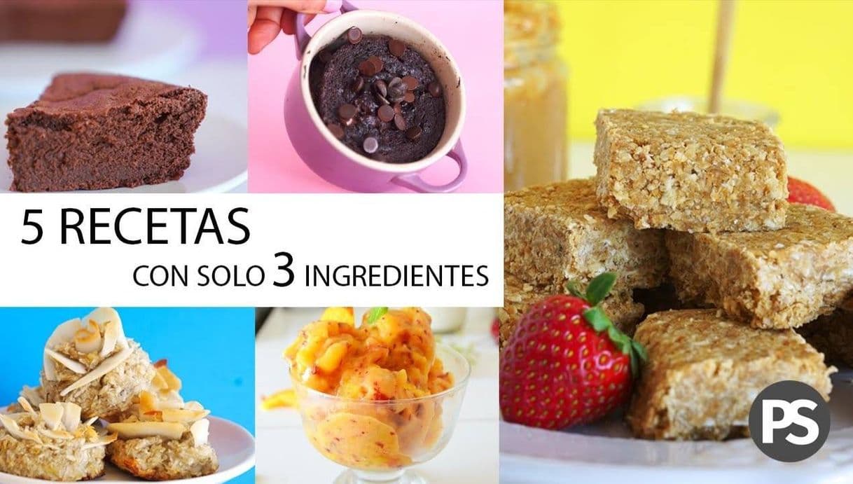 Moda 5 RECETAS SALUDABLES con solo 3 INGREDIENTES cada una 