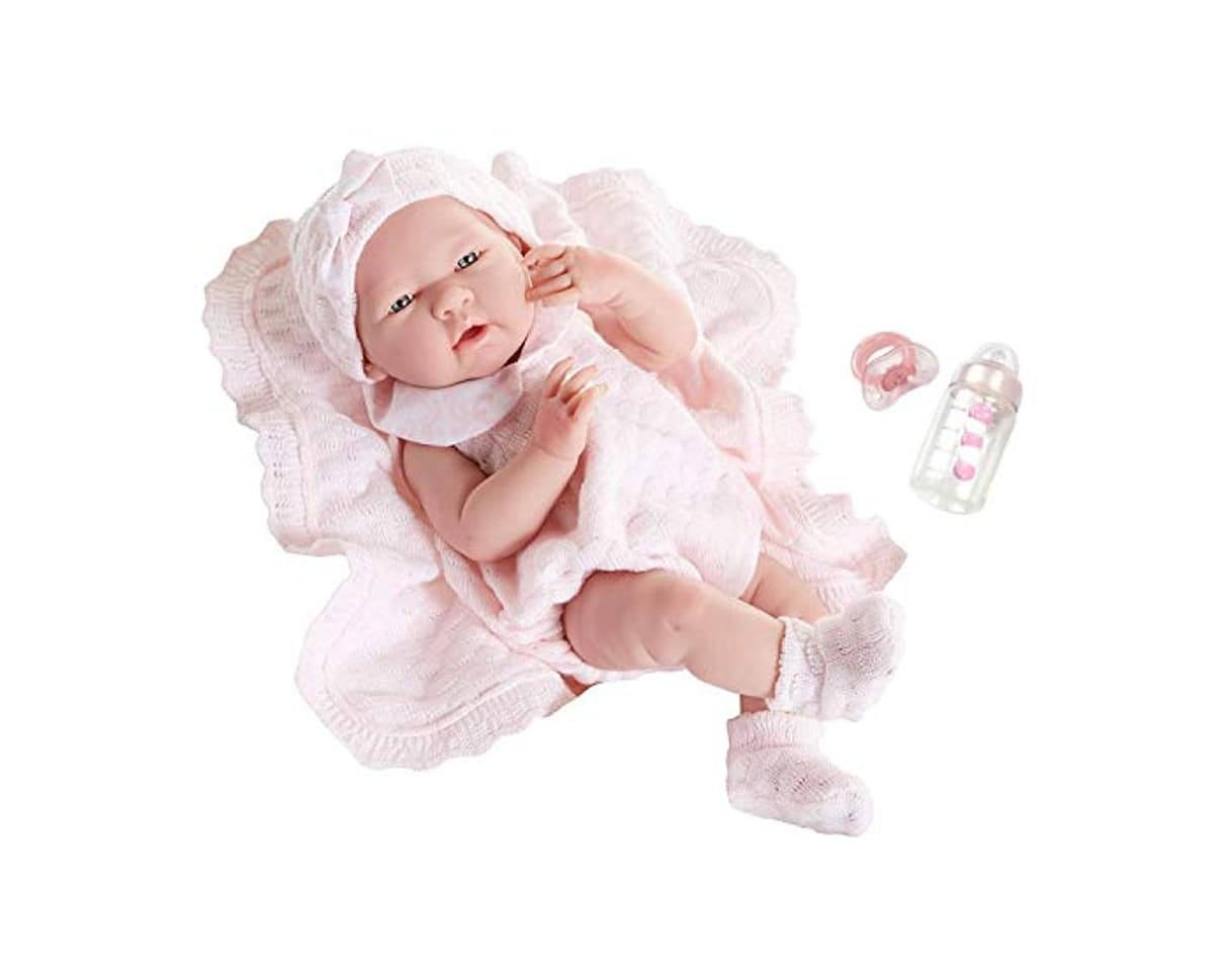 Producto Berenguer Realistic Little Girl Doll - Traje de punto rosa con manta