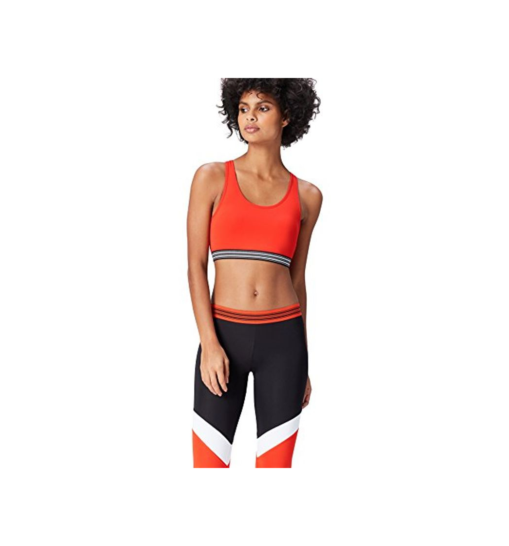 Moda Activewear Top Deportivo Mujer, Rojo