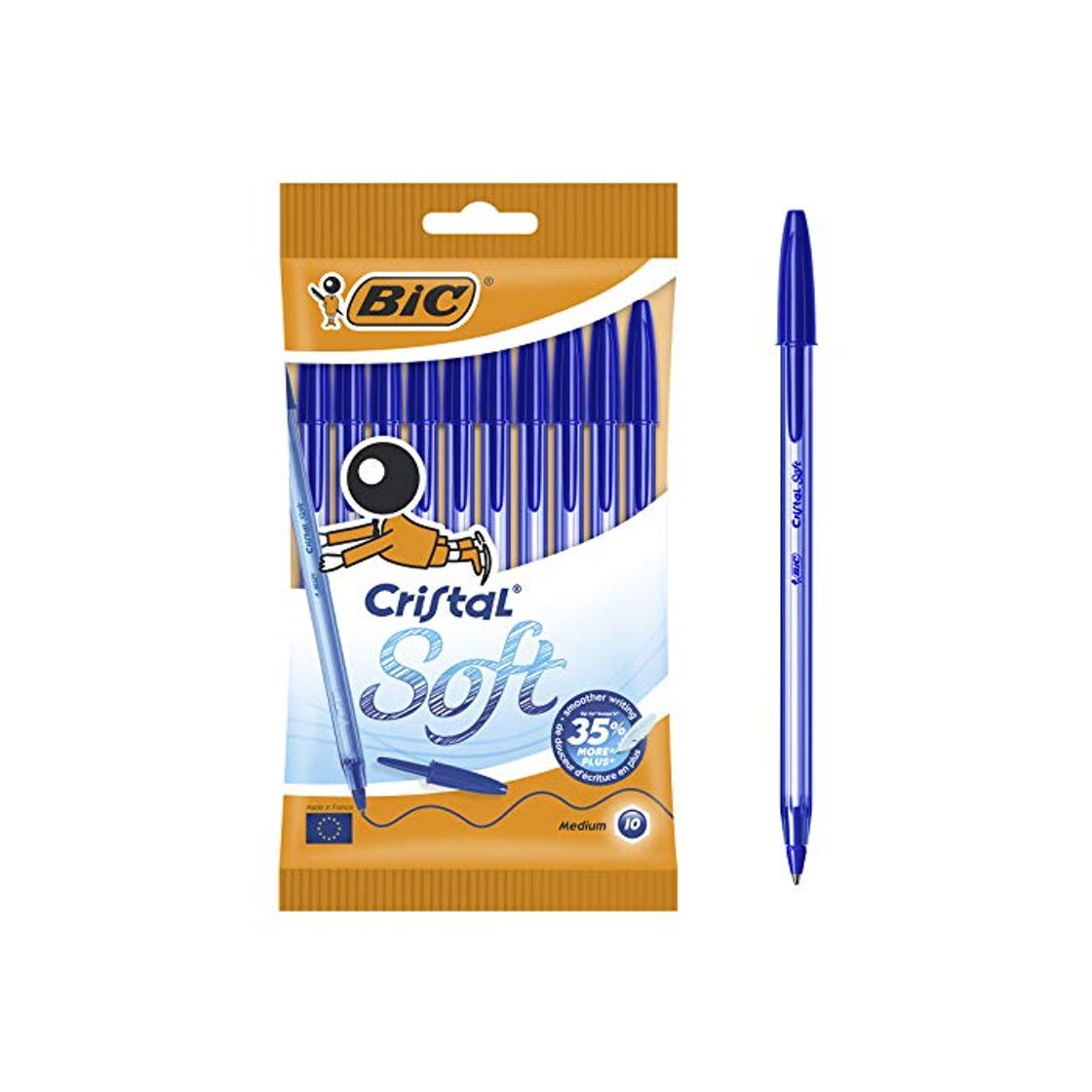 Producto BIC Cristal Soft bolígrafos punta media