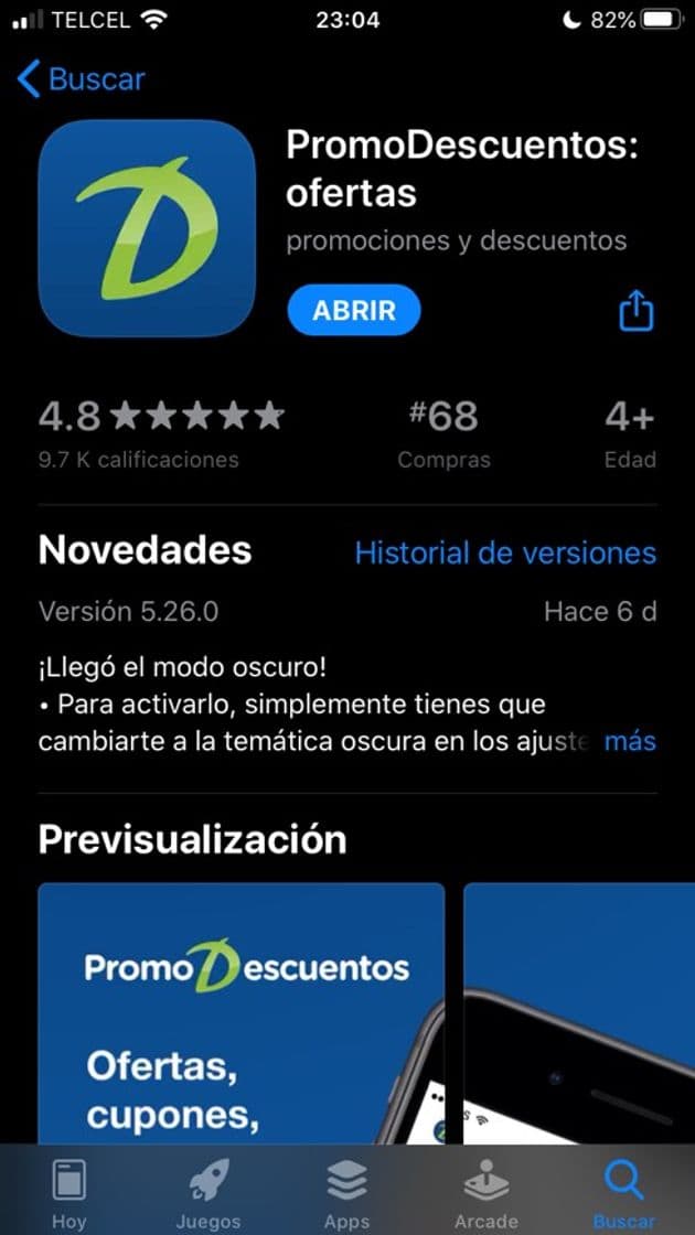 App Aplicación PromoDescuentos 