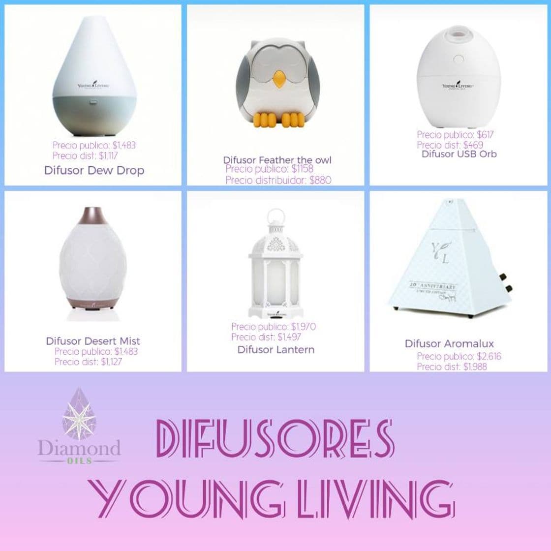 Moda Difusores young living 